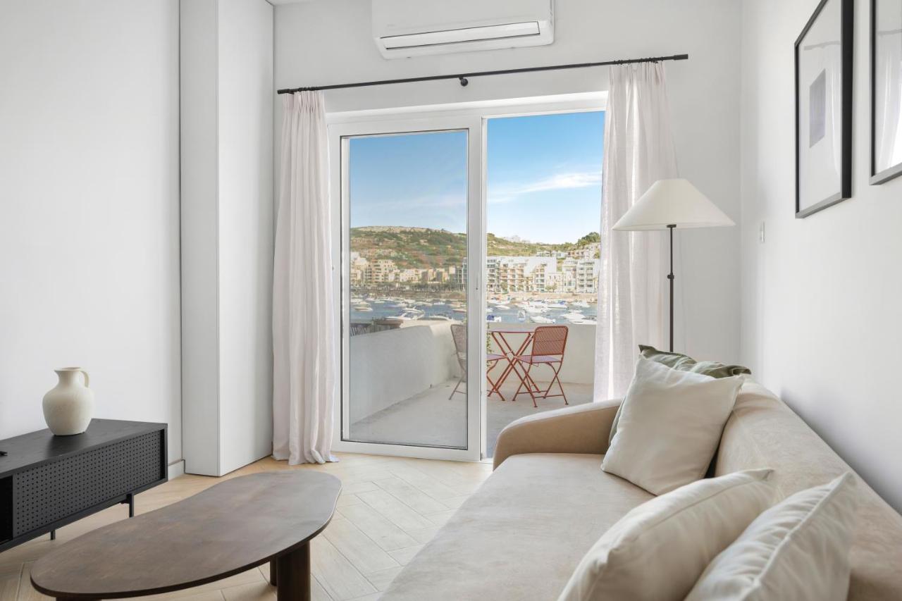 Modern Seafront 2Bd Apartment With Terrace & Sea View - Xemxija Σεντ Πόλς Μπέι Εξωτερικό φωτογραφία